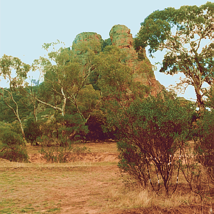 Mount Arapiles near Natimuk and Horsham in the Wimera District.